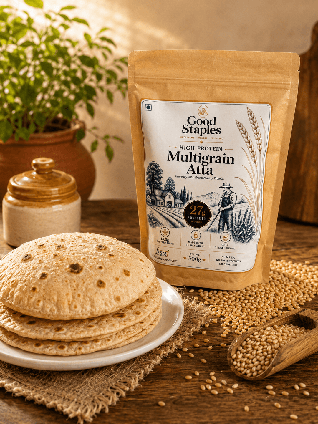 Good Staples High Protein Multigrain Atta pack